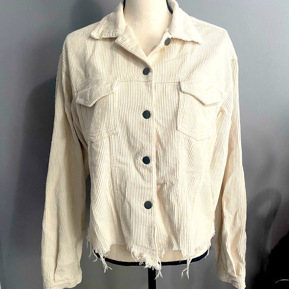 POL cream colored cotton jacket